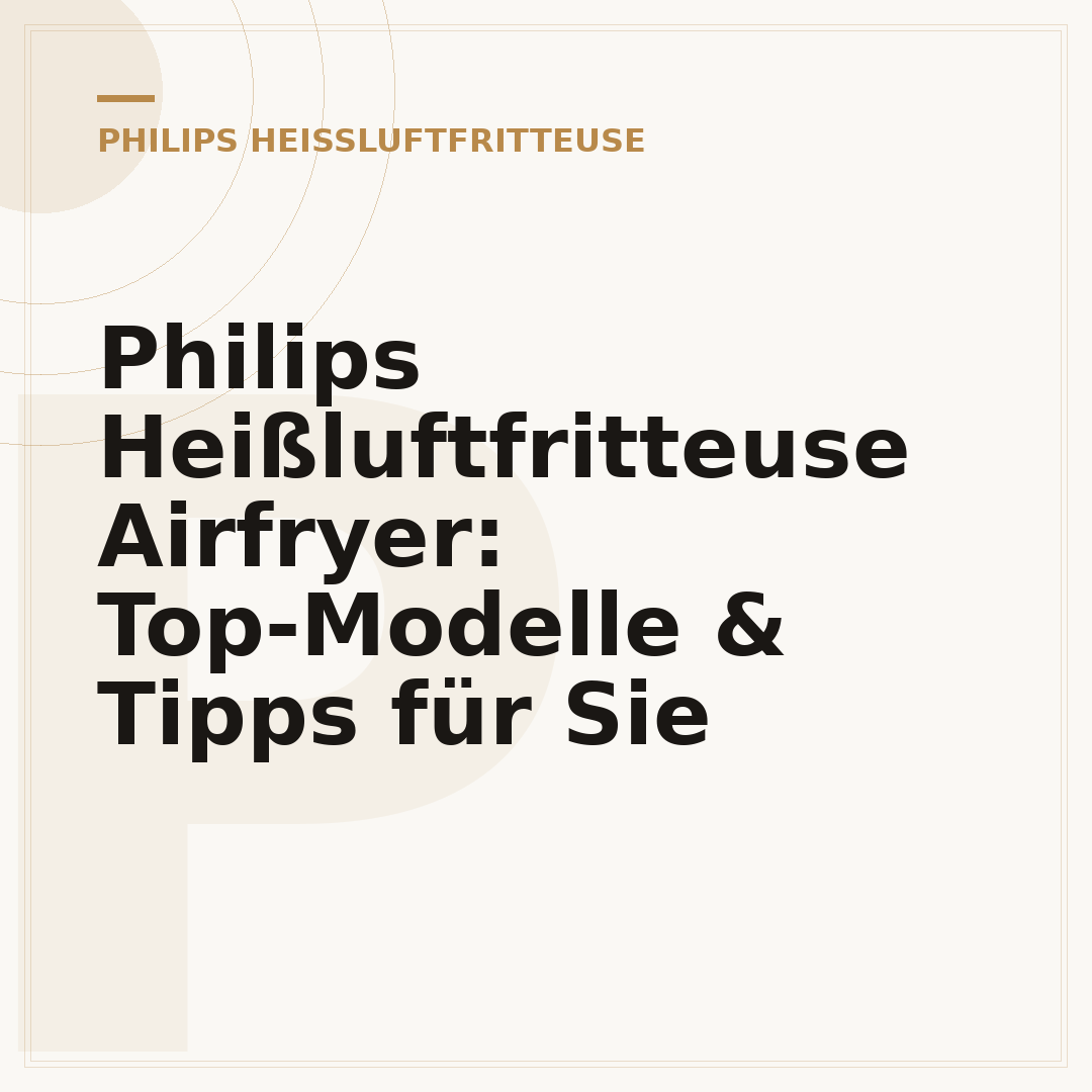 Philips Heißluftfritteuse Airfryer: Top-Modelle & Tipps für Sie
