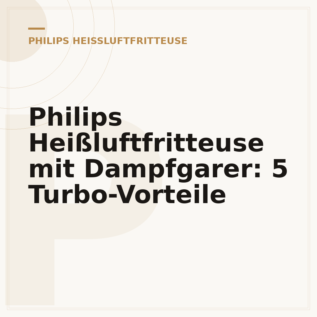 Philips Heißluftfritteuse mit Dampfgarer: 5 Turbo-Vorteile
