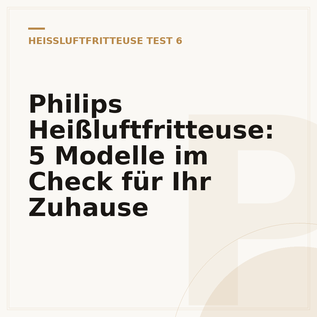Philips Heißluftfritteuse: 5 Modelle im Check für Ihr Zuhause