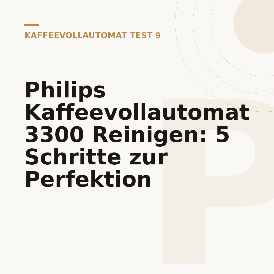 Philips Kaffeevollautomat 3300 Reinigen: 5 Schritte zur Perfektion