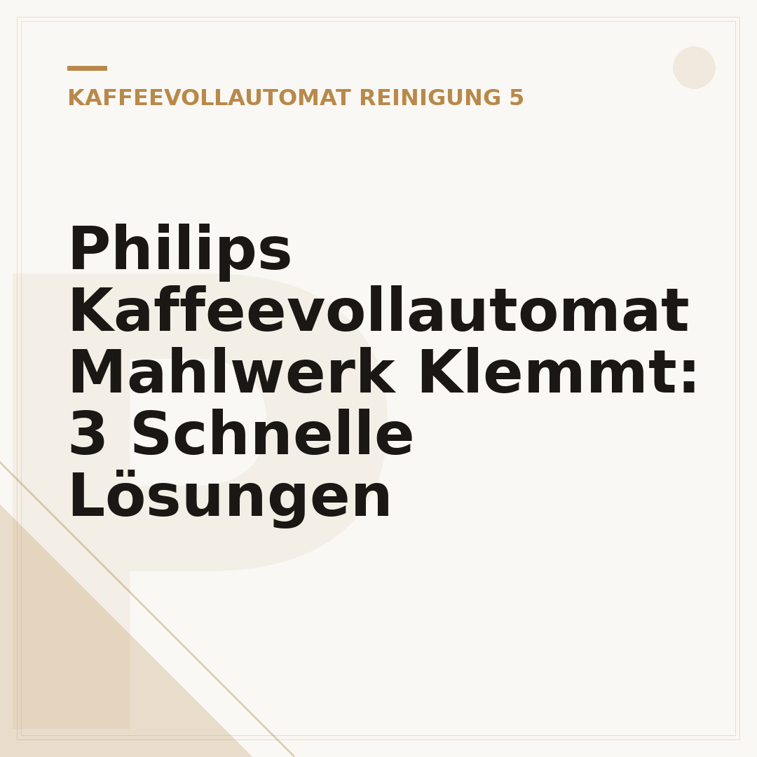 Philips Kaffeevollautomat Mahlwerk Klemmt: 3 Schnelle Lösungen