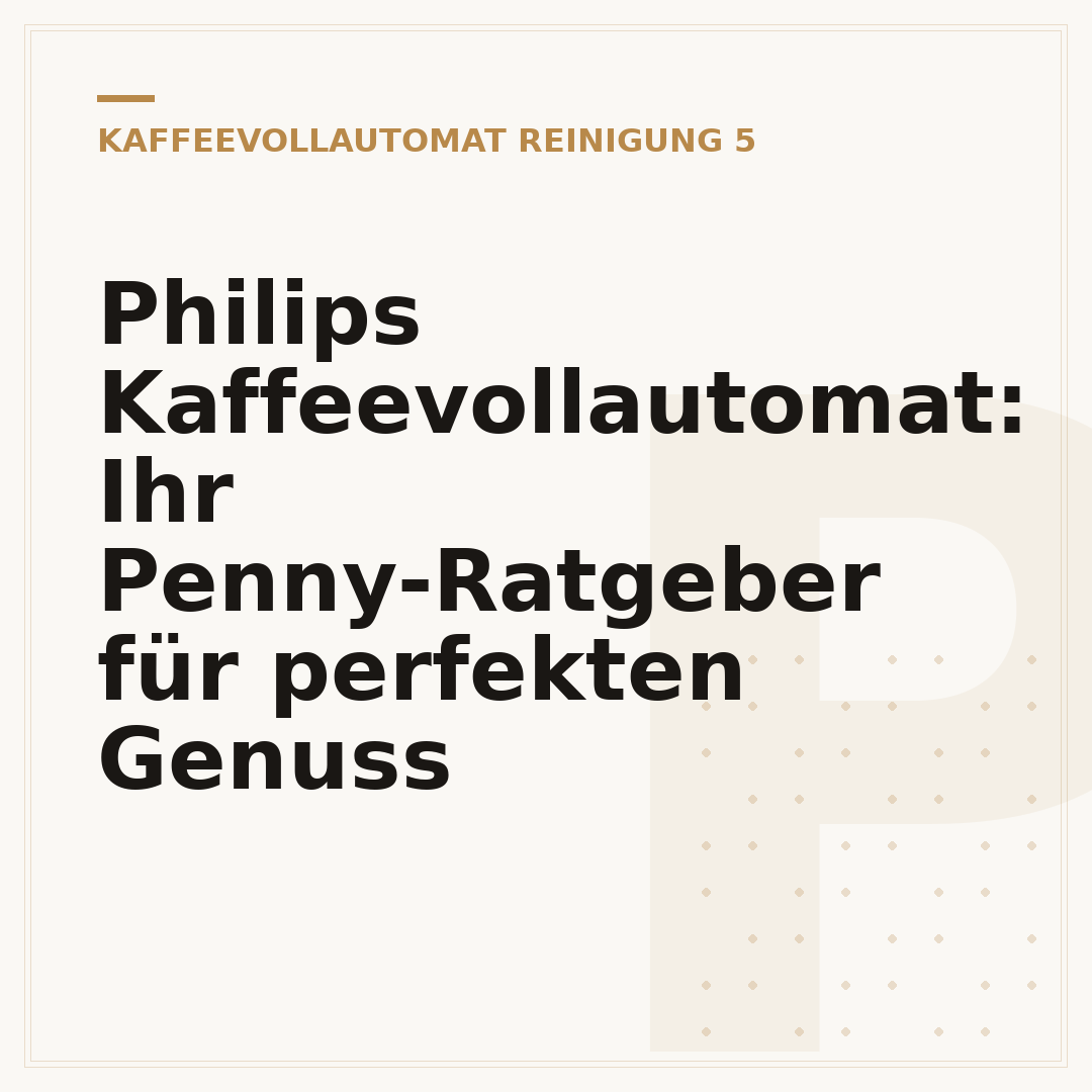 Philips Kaffeevollautomat: Ihr Penny-Ratgeber für perfekten Genuss