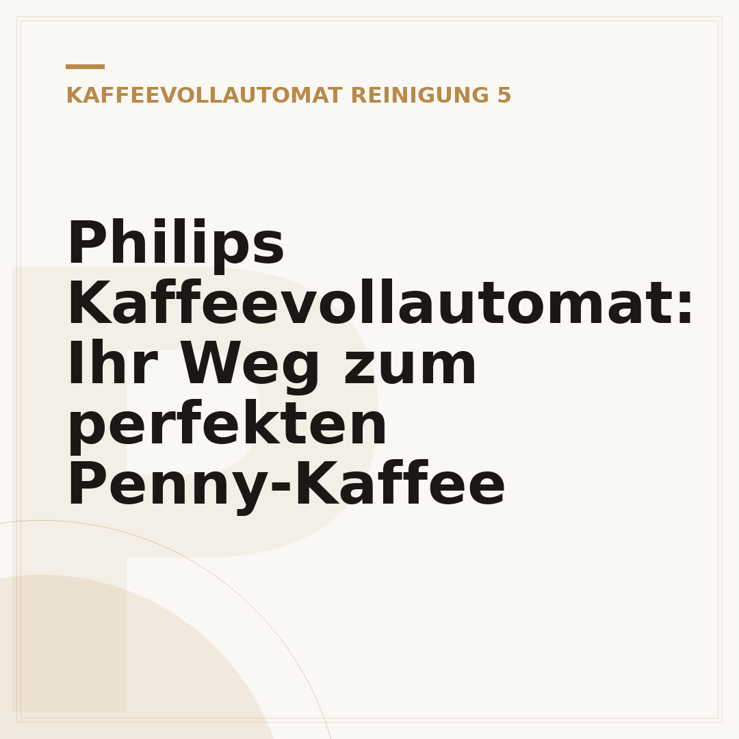 Philips Kaffeevollautomat: Ihr Weg zum perfekten Penny-Kaffee