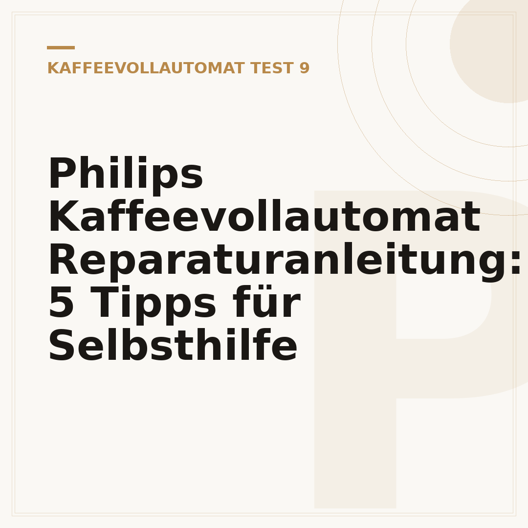 Philips Kaffeevollautomat Reparaturanleitung: 5 Tipps für Selbsthilfe