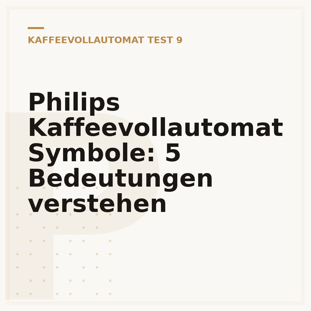 Philips Kaffeevollautomat Symbole: 5 Bedeutungen verstehen