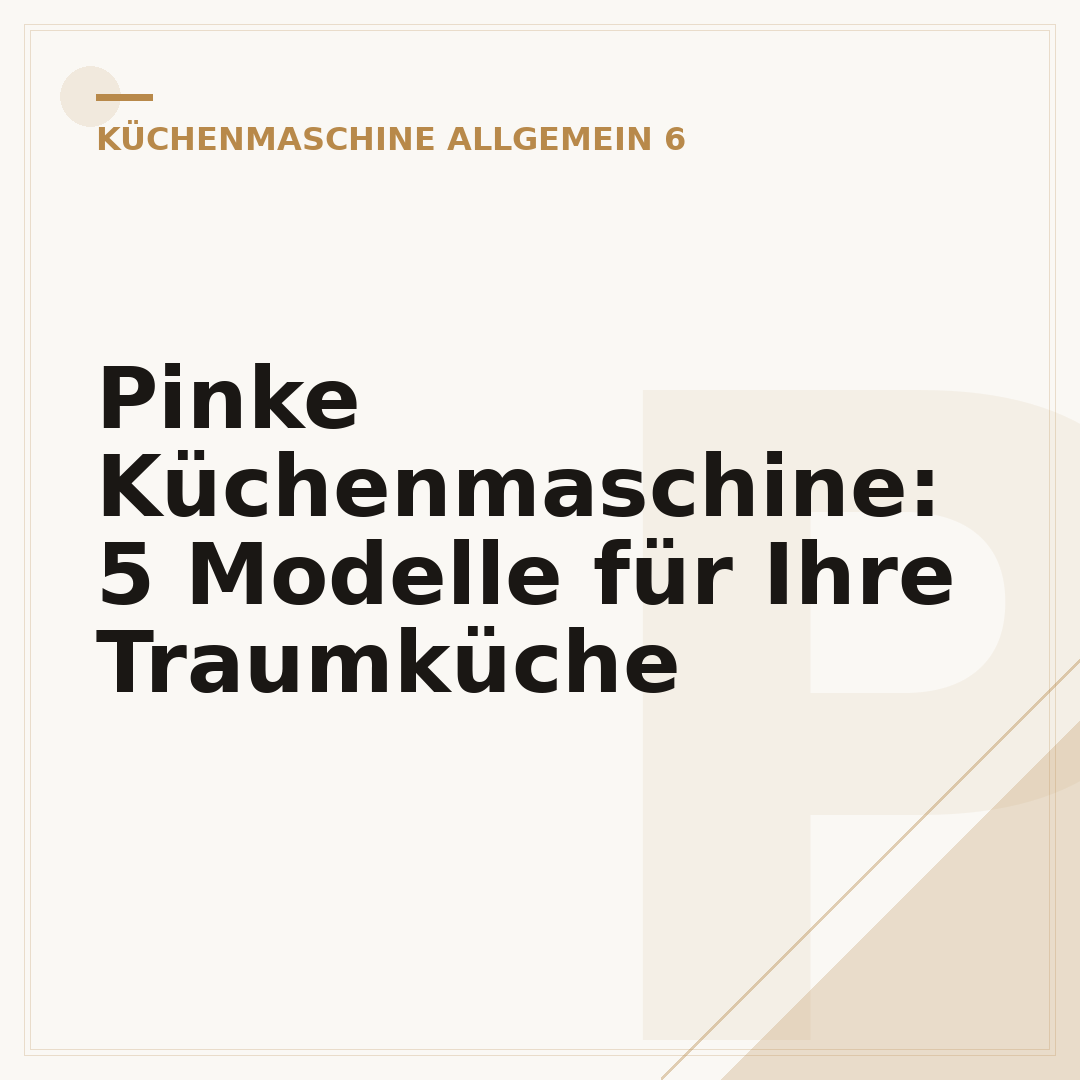 Pinke Küchenmaschine: 5 Modelle für Ihre Traumküche