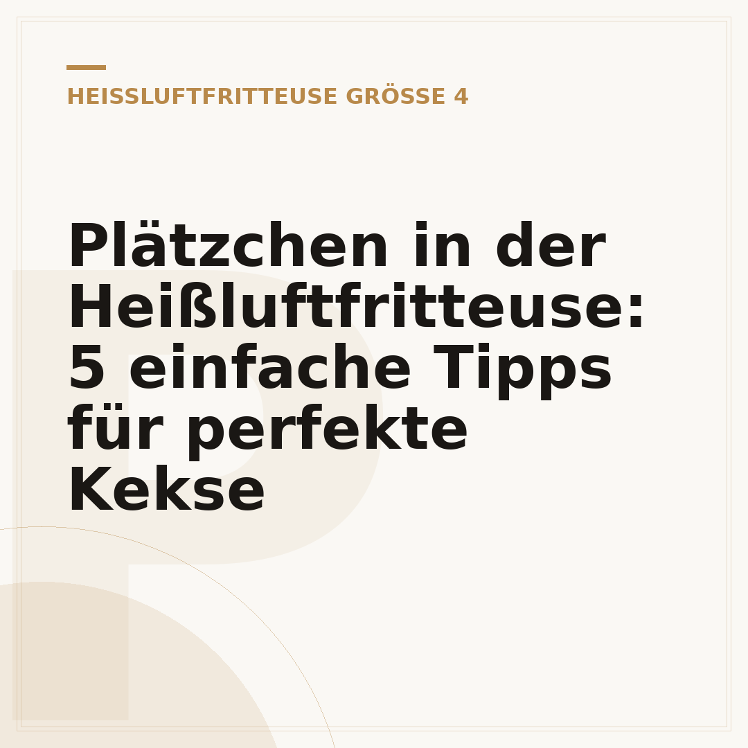 Plätzchen in der Heißluftfritteuse: 5 einfache Tipps für perfekte Kekse