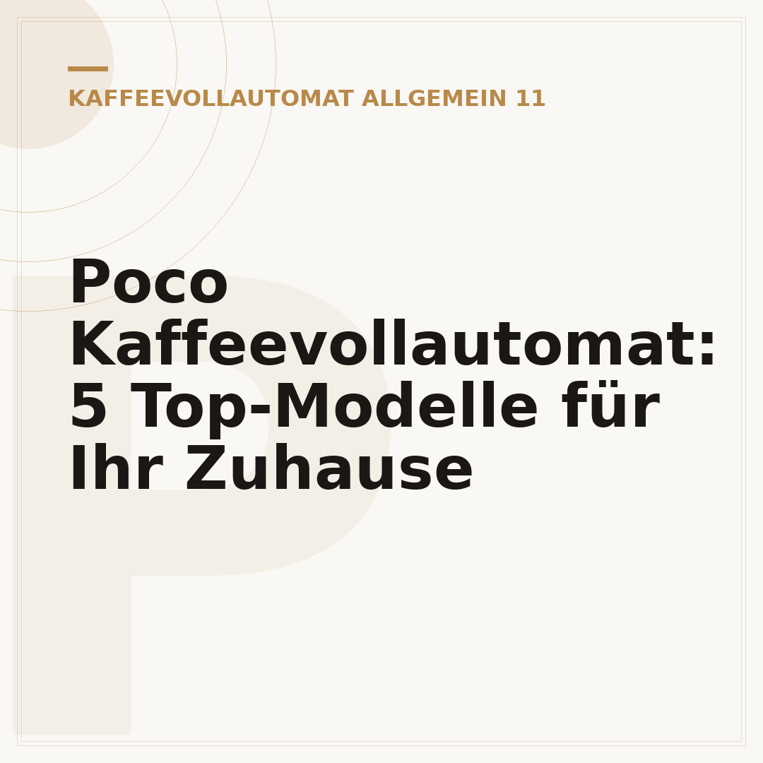 Poco Kaffeevollautomat: 5 Top-Modelle für Ihr Zuhause