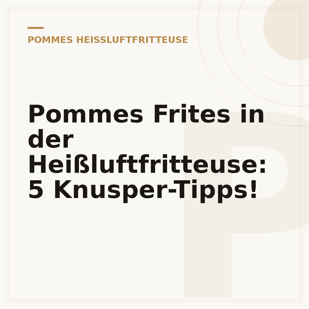 Pommes Frites in der Heißluftfritteuse: 5 Knusper-Tipps!
