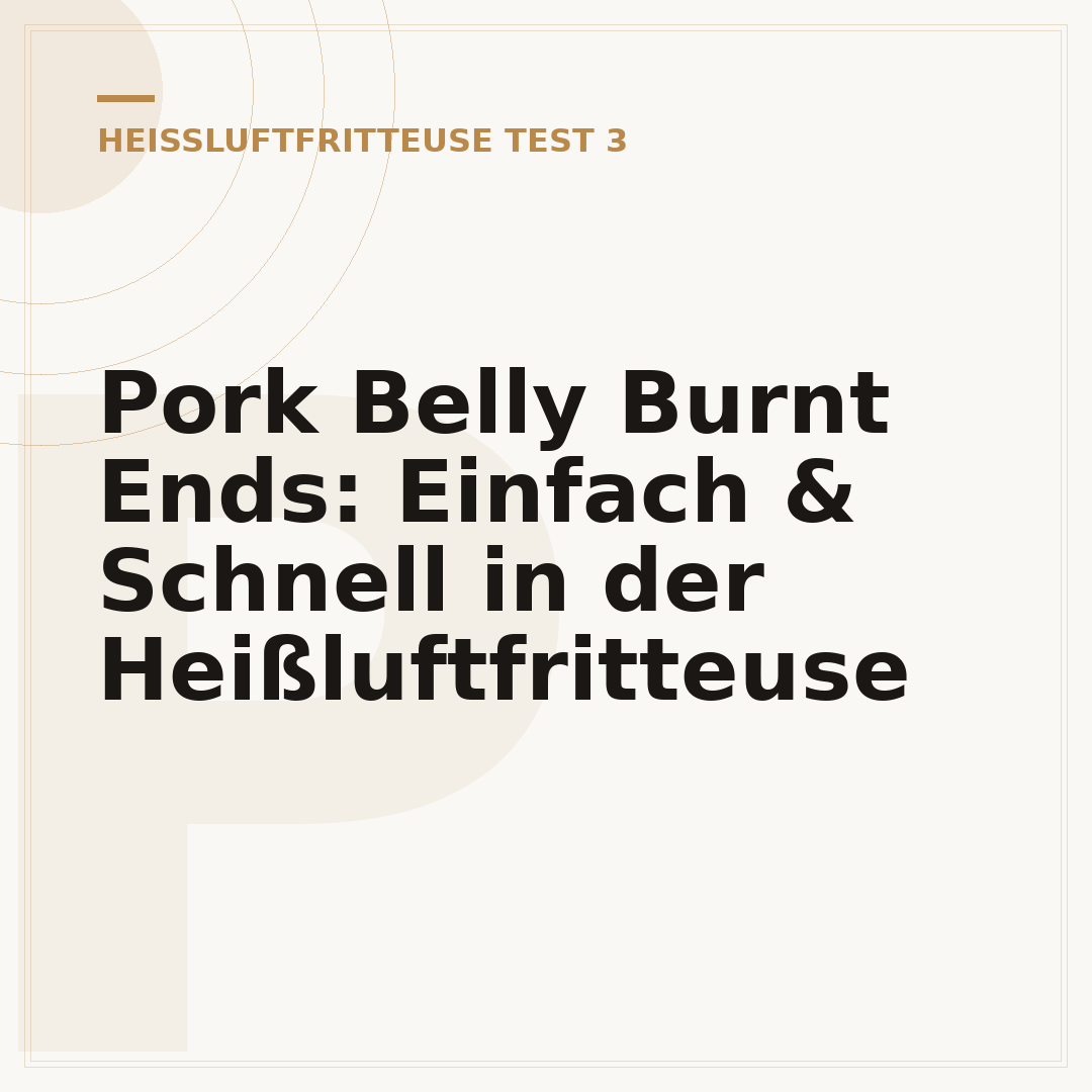 Pork Belly Burnt Ends: Einfach & Schnell in der Heißluftfritteuse