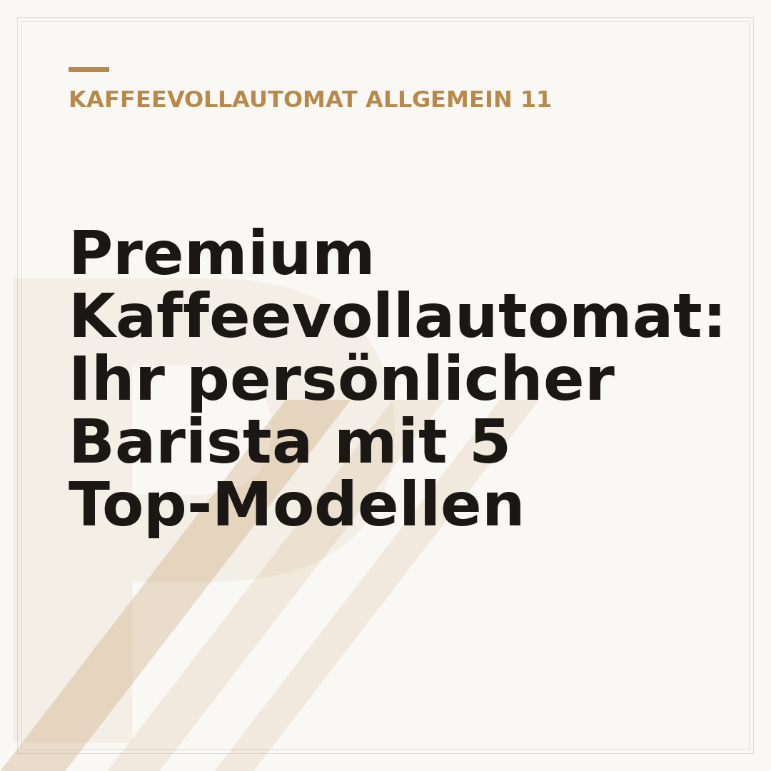 Premium Kaffeevollautomat: Ihr persönlicher Barista mit 5 Top-Modellen
