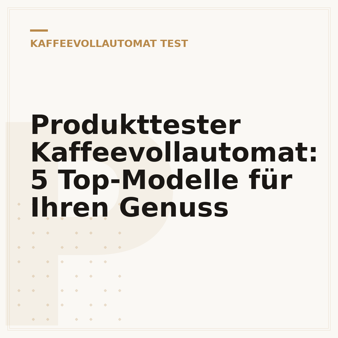Produkttester Kaffeevollautomat: 5 Top-Modelle für Ihren Genuss