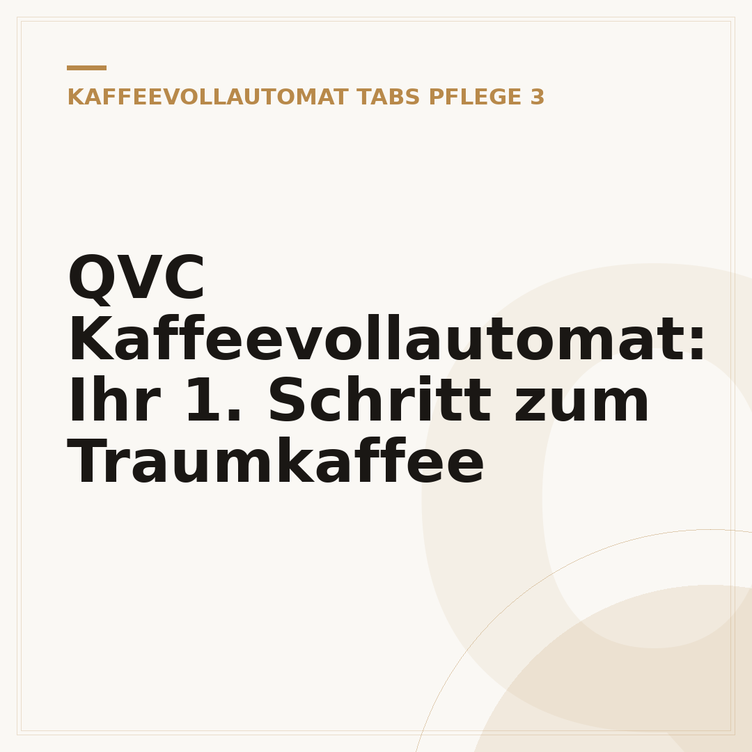 QVC Kaffeevollautomat: Ihr 1. Schritt zum Traumkaffee