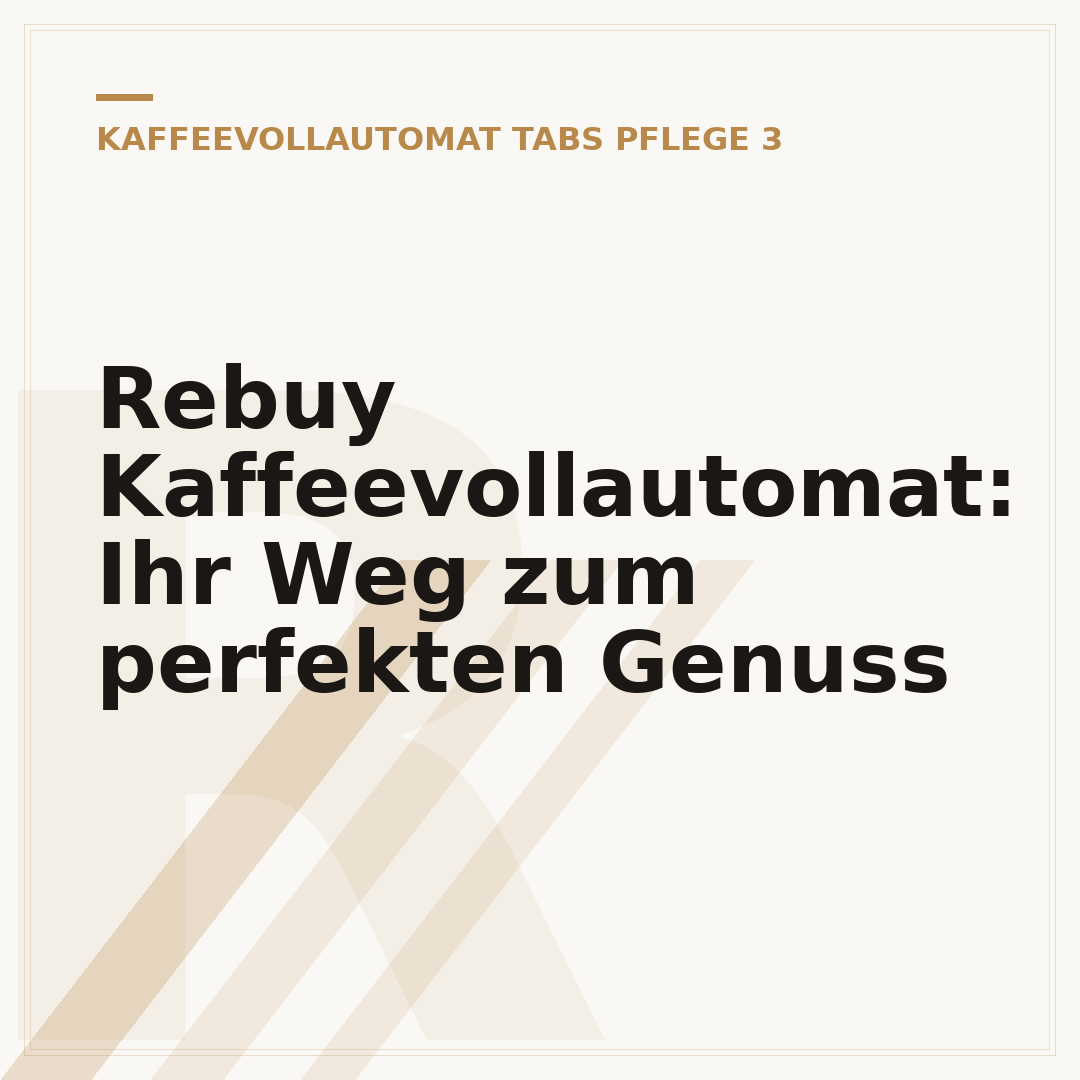Rebuy Kaffeevollautomat: Ihr Weg zum perfekten Genuss