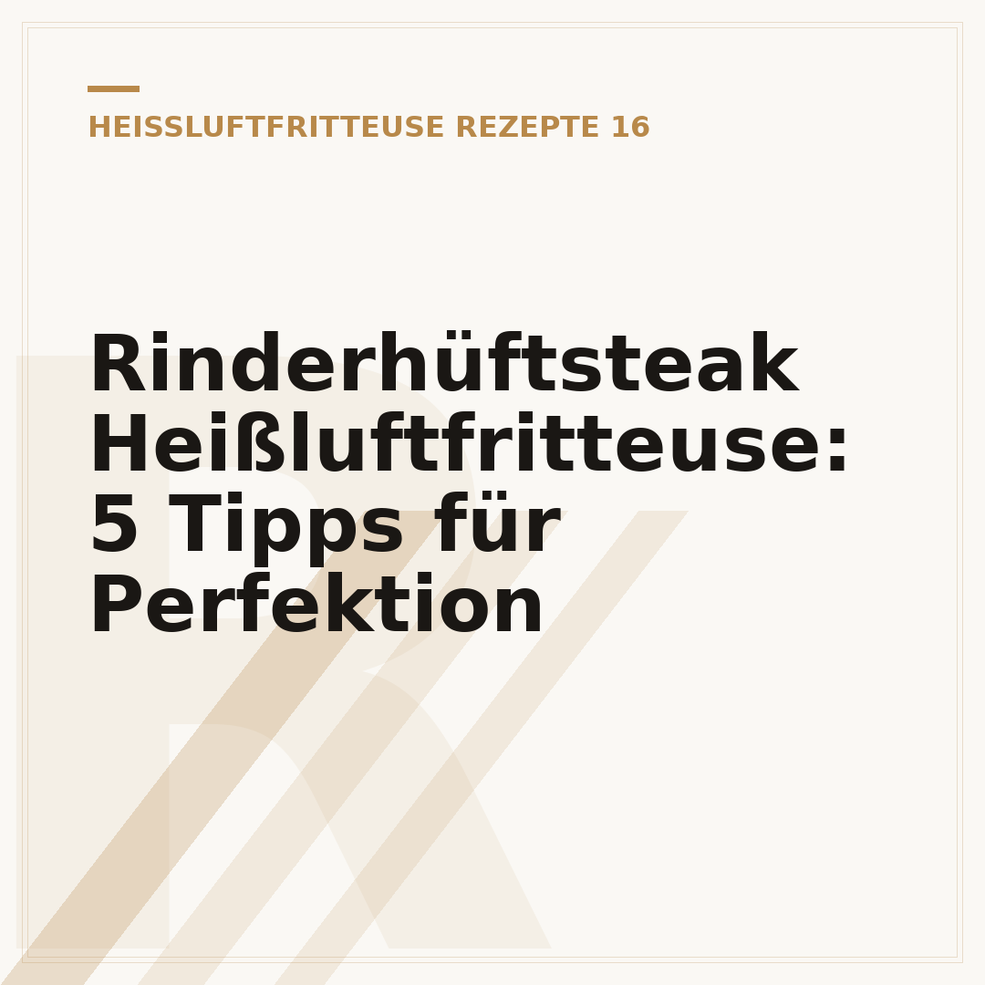 Rinderhüftsteak Heißluftfritteuse: 5 Tipps für Perfektion