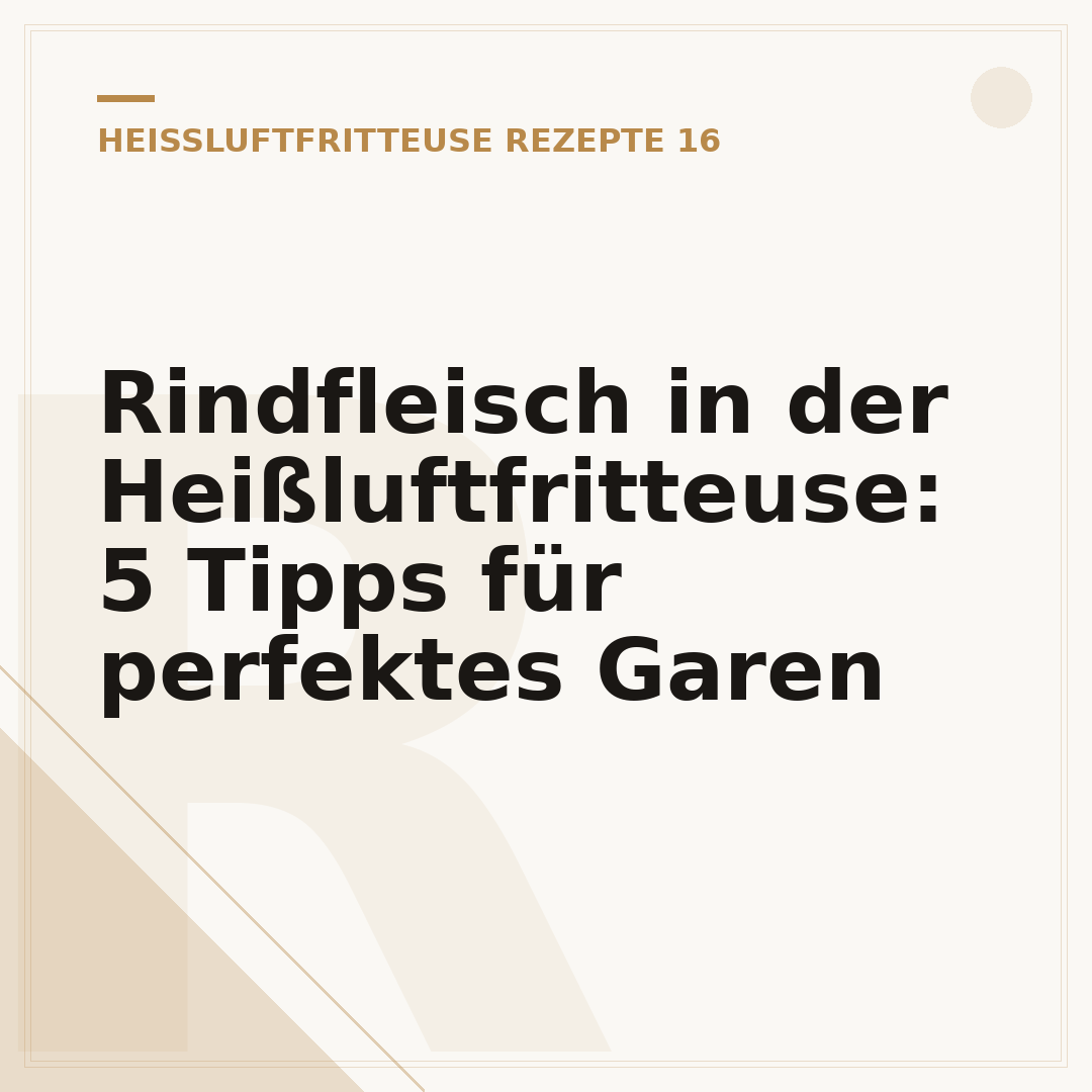 Rindfleisch in der Heißluftfritteuse: 5 Tipps für perfektes Garen