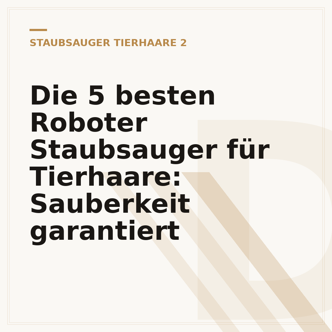 Die 5 besten Roboter Staubsauger für Tierhaare: Sauberkeit garantiert