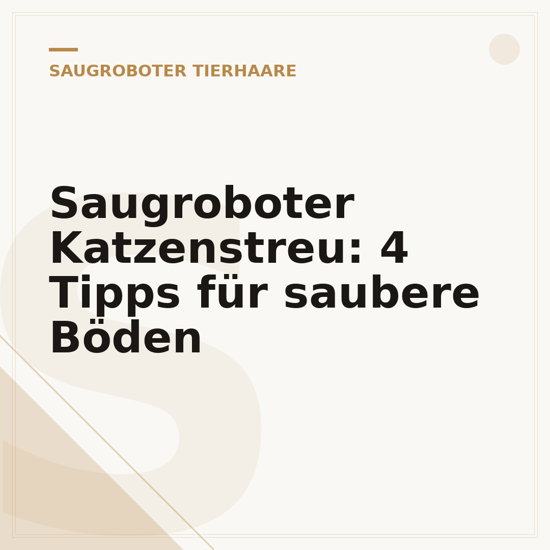 Saugroboter Katzenstreu: 4 Tipps für saubere Böden