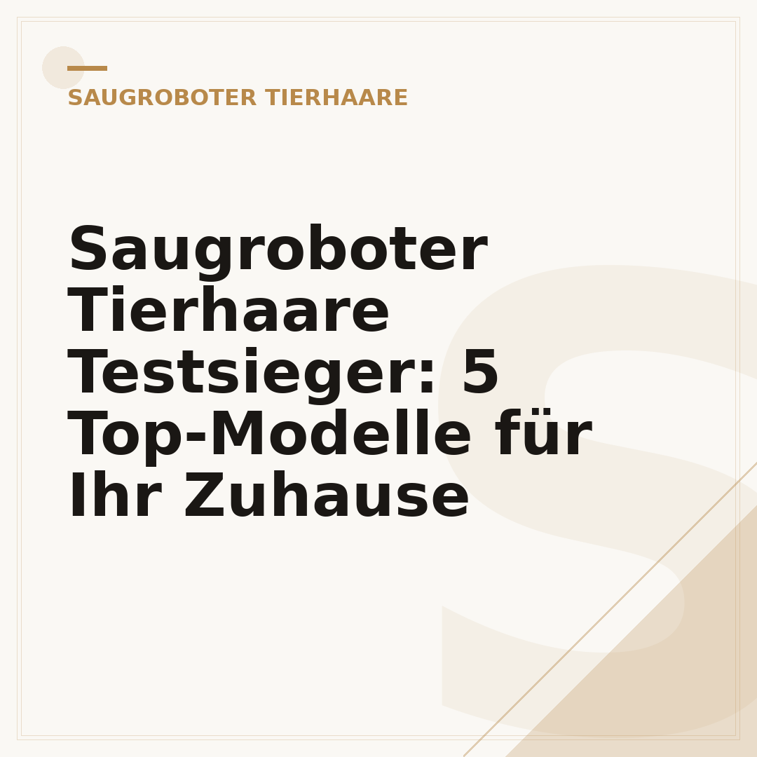 Saugroboter Tierhaare Testsieger: 5 Top-Modelle für Ihr Zuhause