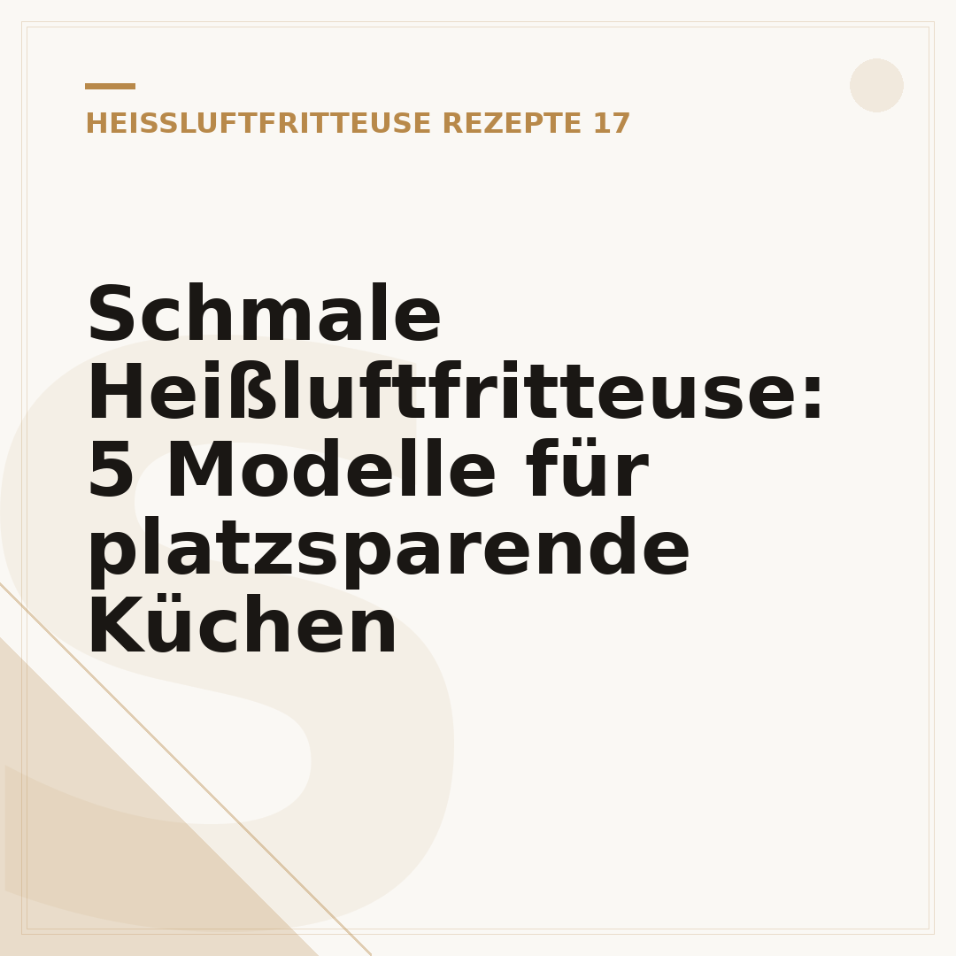 Schmale Heißluftfritteuse: 5 Modelle für platzsparende Küchen