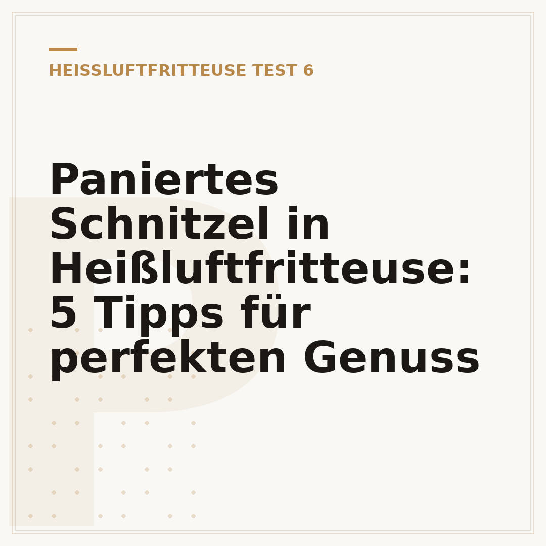 Paniertes Schnitzel in Heißluftfritteuse: 5 Tipps für perfekten Genuss