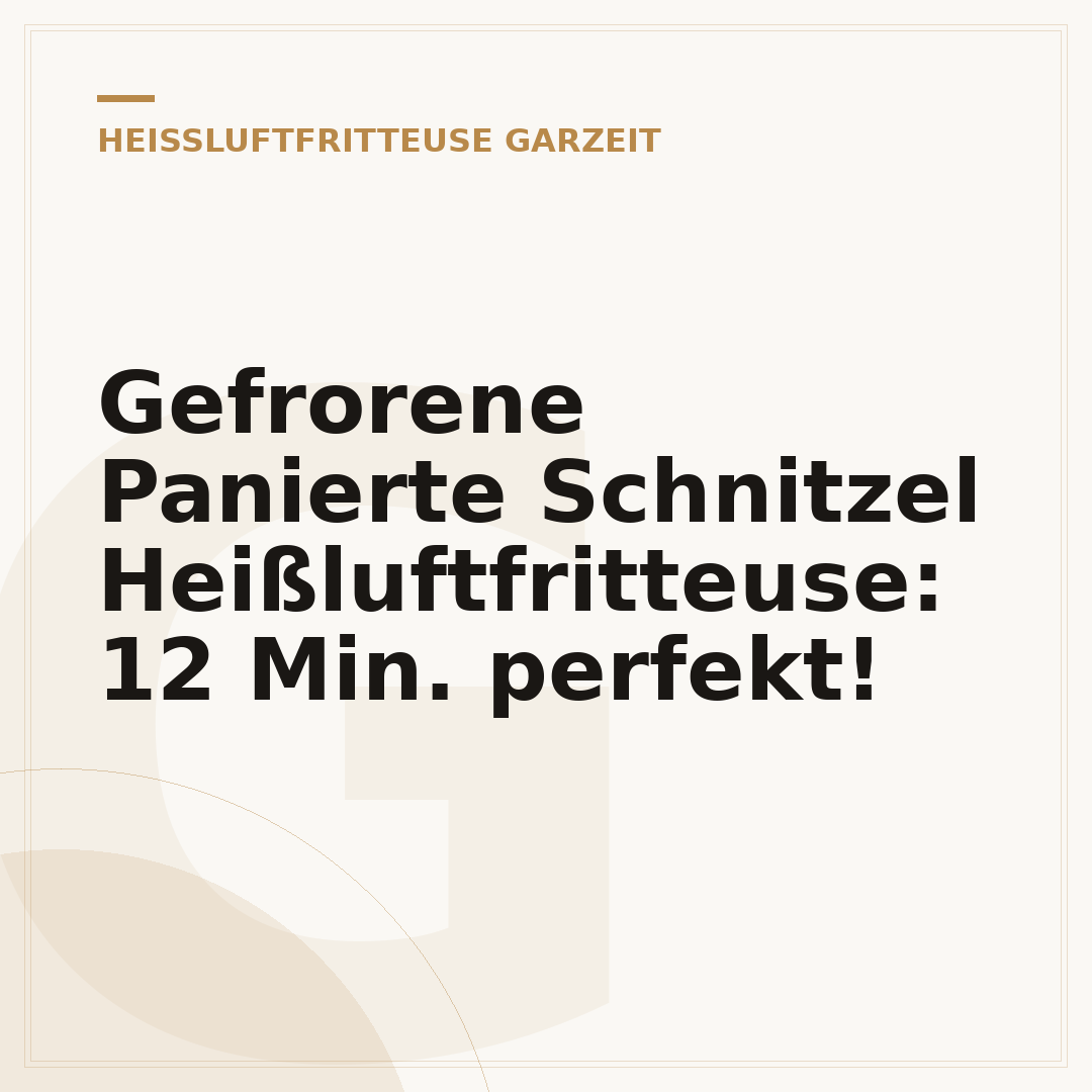 Gefrorene Panierte Schnitzel Heißluftfritteuse: 12 Min. perfekt!