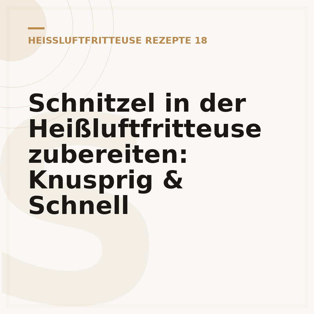 Schnitzel in der Heißluftfritteuse zubereiten: Knusprig & Schnell