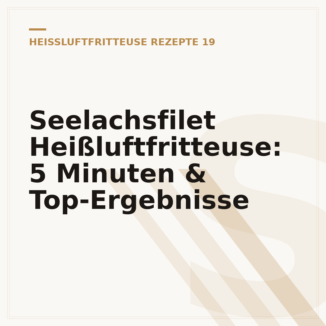 Seelachsfilet Heißluftfritteuse: 5 Minuten & Top-Ergebnisse