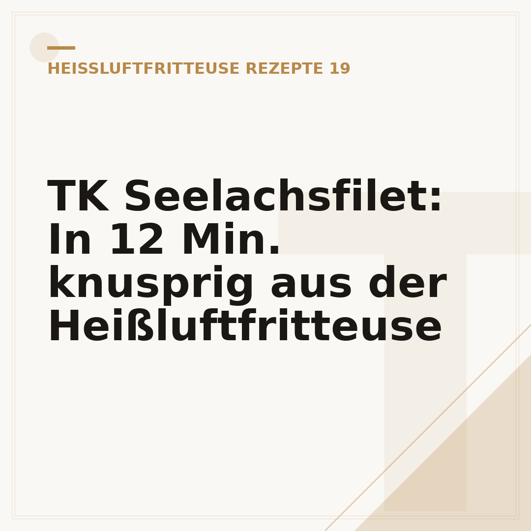 TK Seelachsfilet: In 12 Min. knusprig aus der Heißluftfritteuse