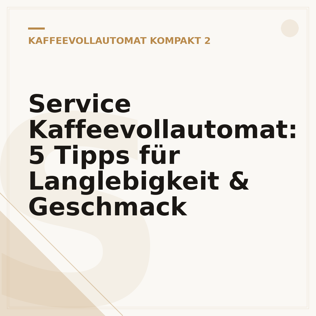 Service Kaffeevollautomat: 5 Tipps für Langlebigkeit & Geschmack
