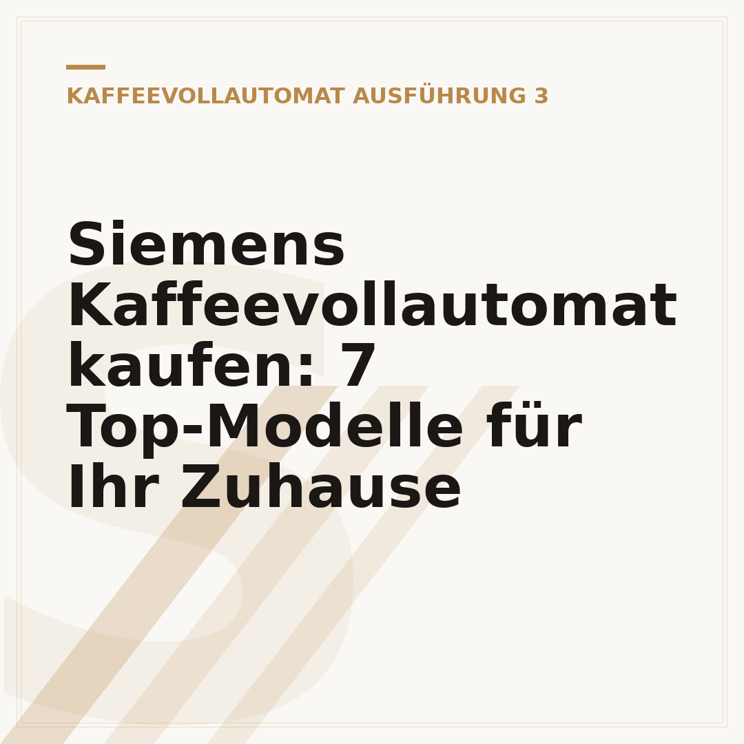 Siemens Kaffeevollautomat kaufen: 7 Top-Modelle für Ihr Zuhause