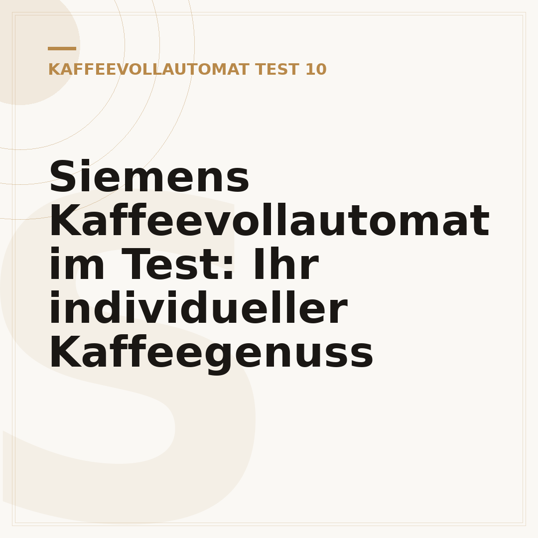 Siemens Kaffeevollautomat im Test: Ihr individueller Kaffeegenuss