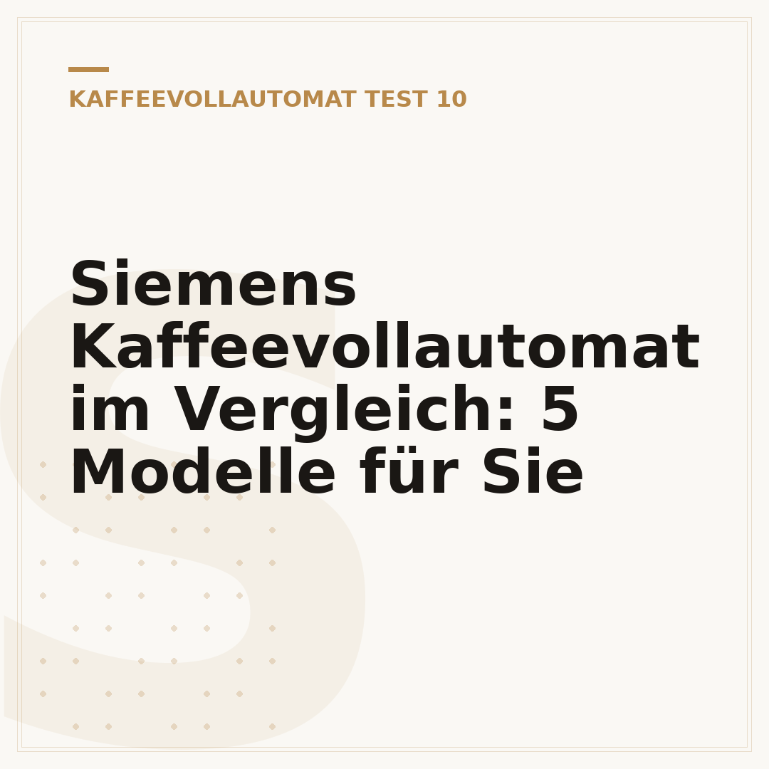 Siemens Kaffeevollautomat im Vergleich: 5 Modelle für Sie