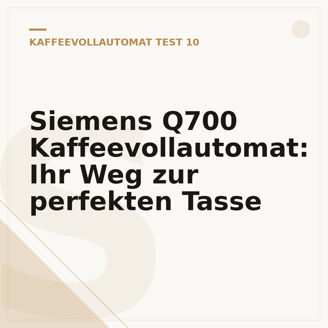 Siemens Q700 Kaffeevollautomat: Ihr Weg zur perfekten Tasse