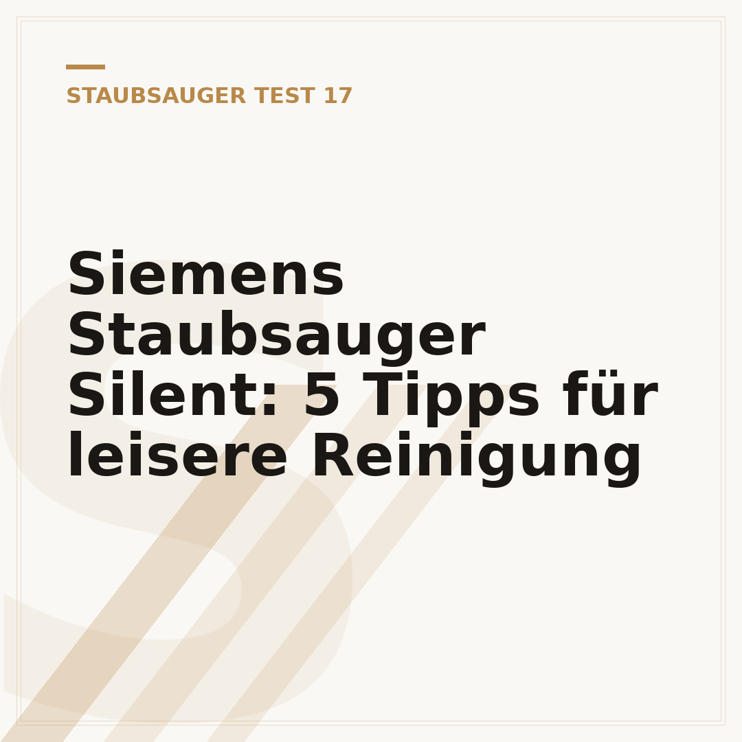 Siemens Staubsauger Silent: 5 Tipps für leisere Reinigung