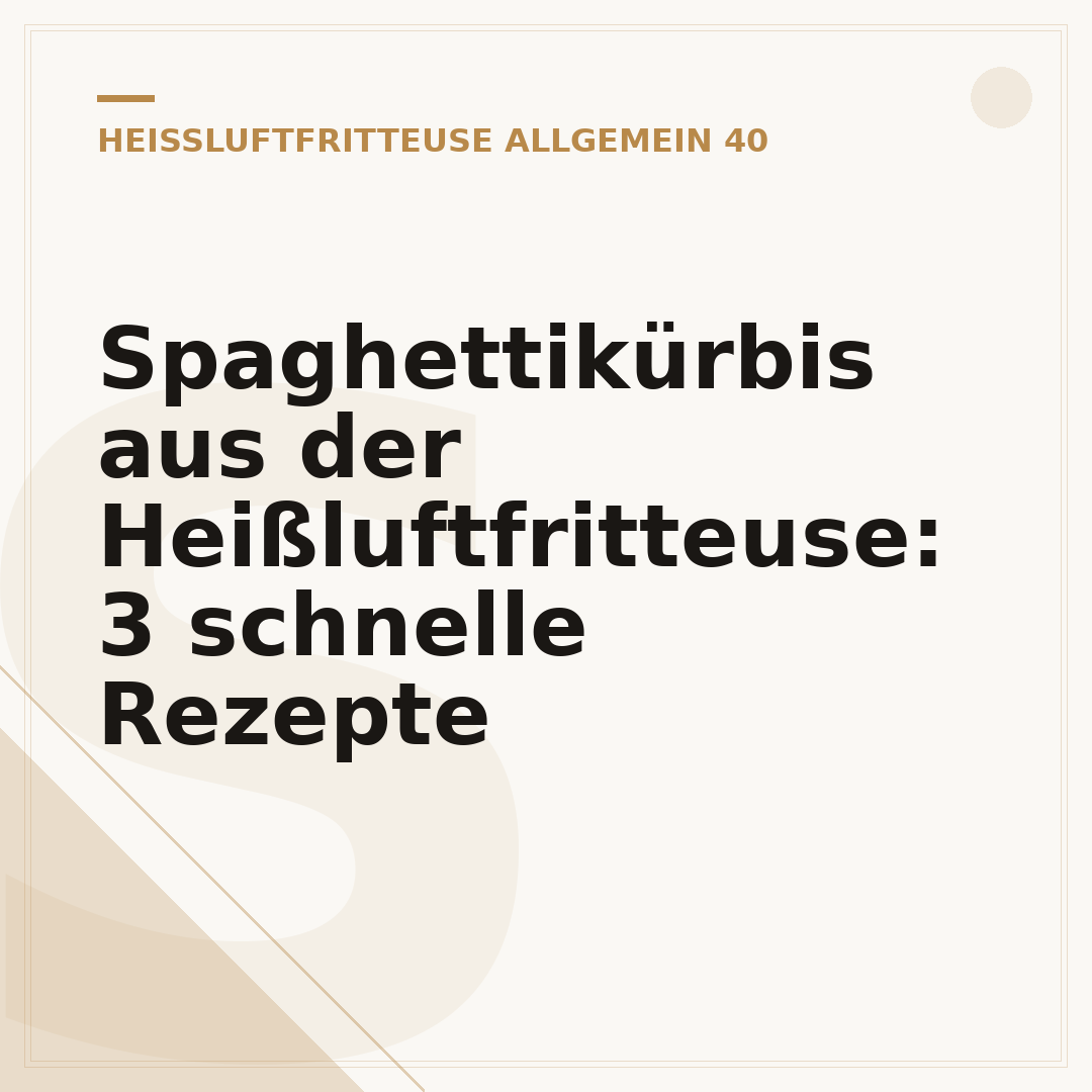Spaghettikürbis aus der Heißluftfritteuse: 3 schnelle Rezepte