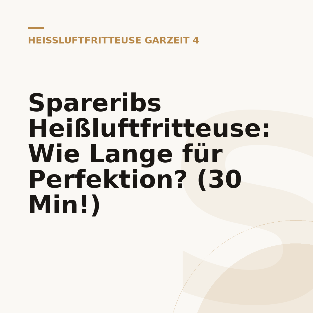 Spareribs Heißluftfritteuse: Wie Lange für Perfektion? (30 Min!)