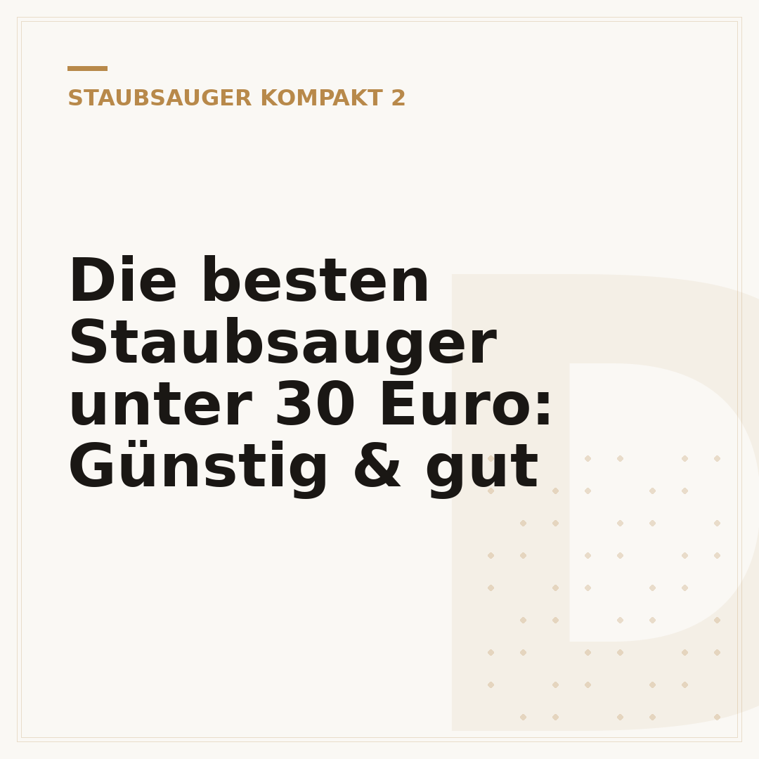 Die besten Staubsauger unter 30 Euro: Günstig & gut