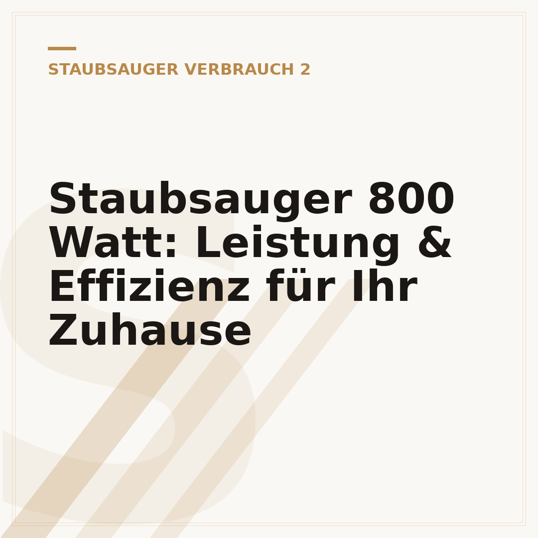 Staubsauger 800 Watt: Leistung & Effizienz für Ihr Zuhause