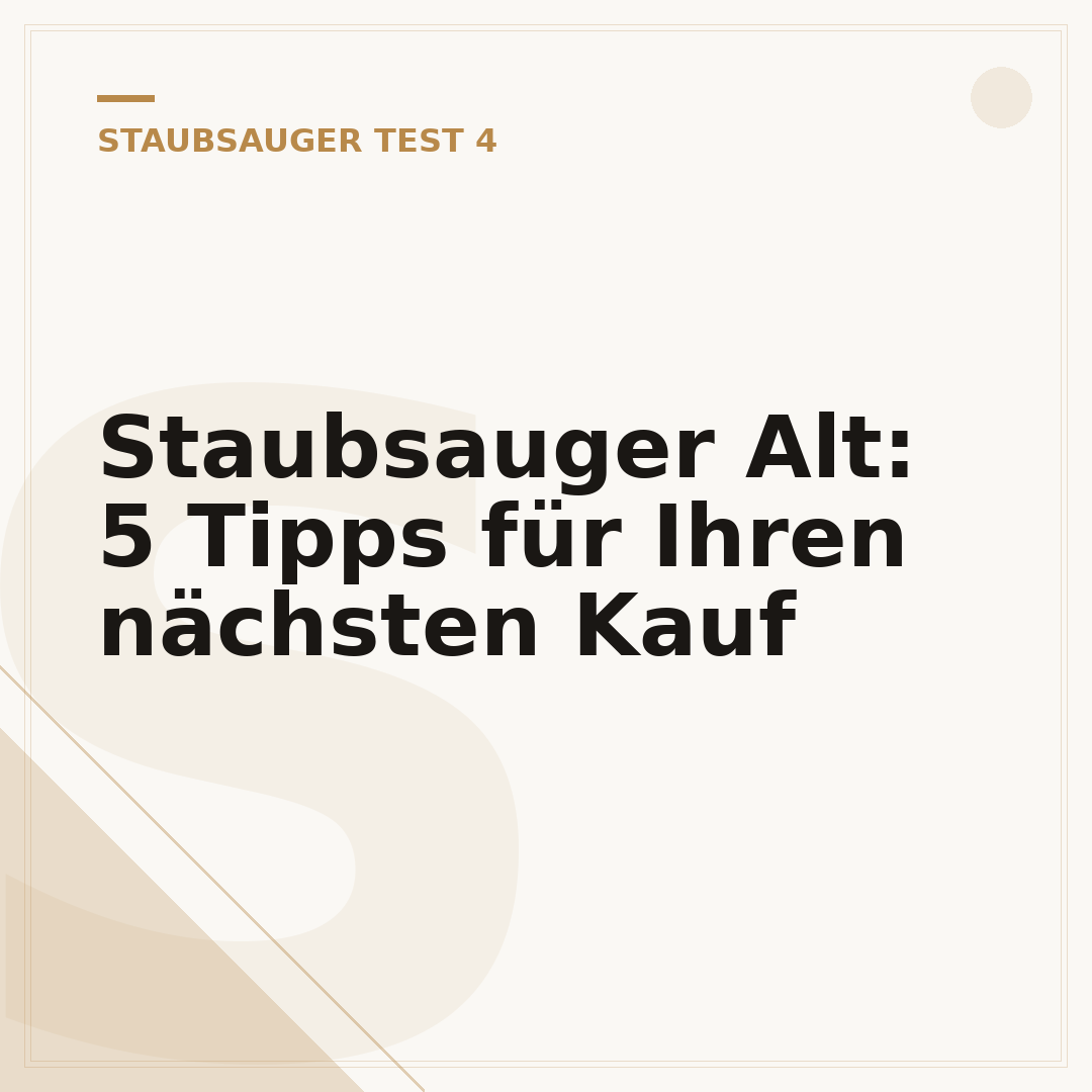 Staubsauger Alt: 5 Tipps für Ihren nächsten Kauf