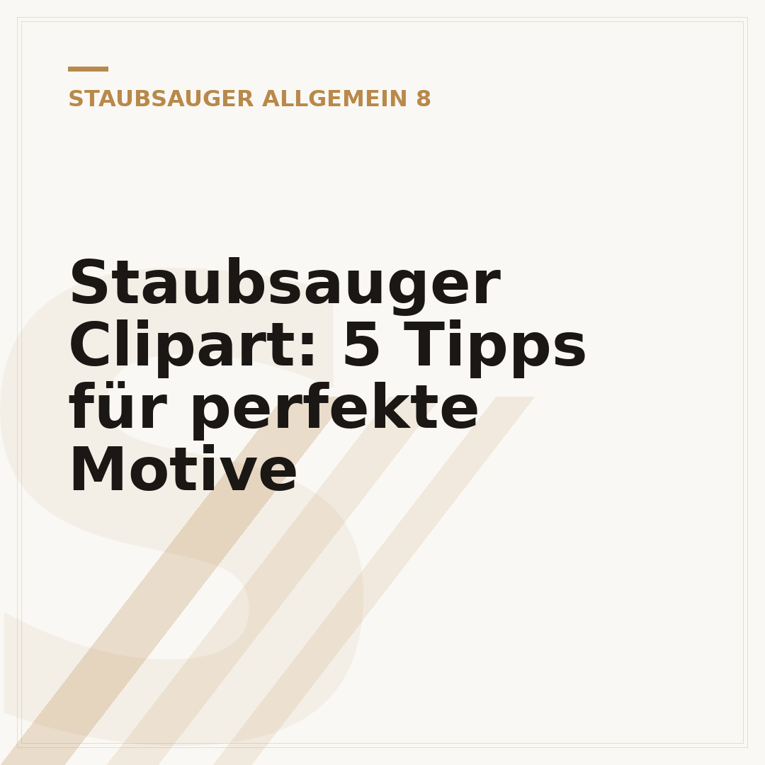 Staubsauger Clipart: 5 Tipps für perfekte Motive