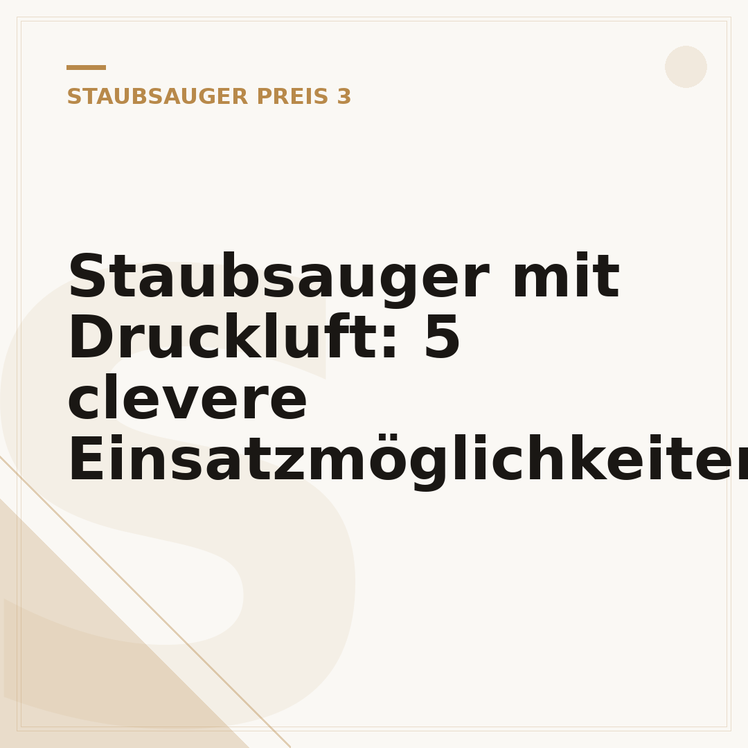 Staubsauger mit Druckluft: 5 clevere Einsatzmöglichkeiten
