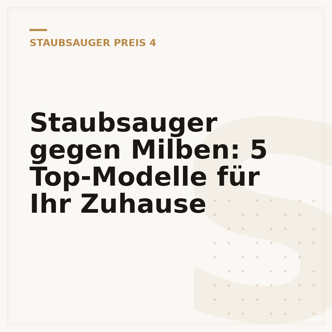 Staubsauger gegen Milben: 5 Top-Modelle für Ihr Zuhause