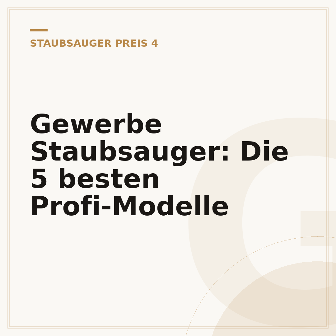 Gewerbe Staubsauger: Die 5 besten Profi-Modelle
