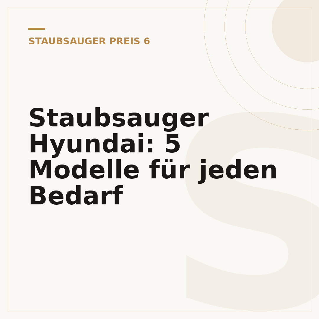Staubsauger Hyundai: 5 Modelle für jeden Bedarf