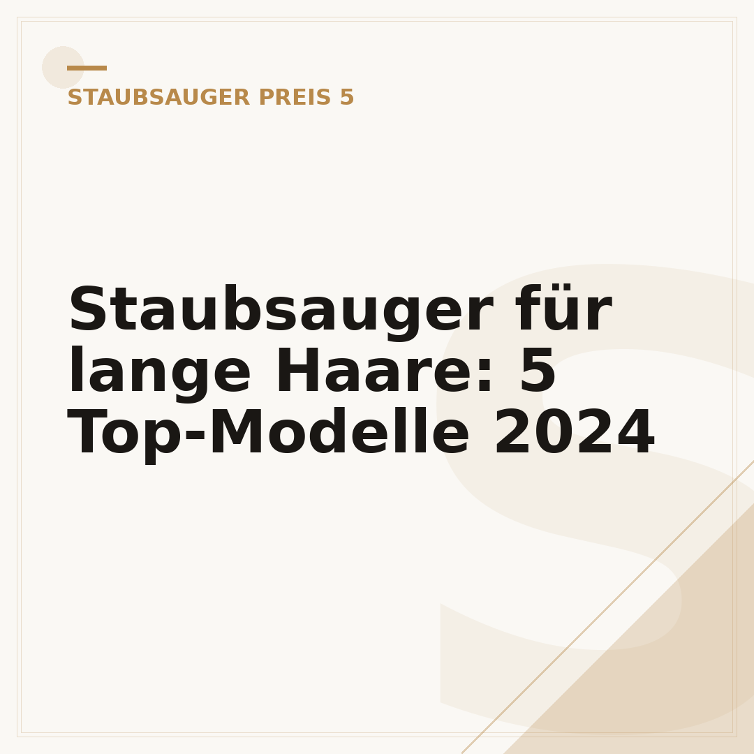 Staubsauger für lange Haare: 5 Top-Modelle 2024