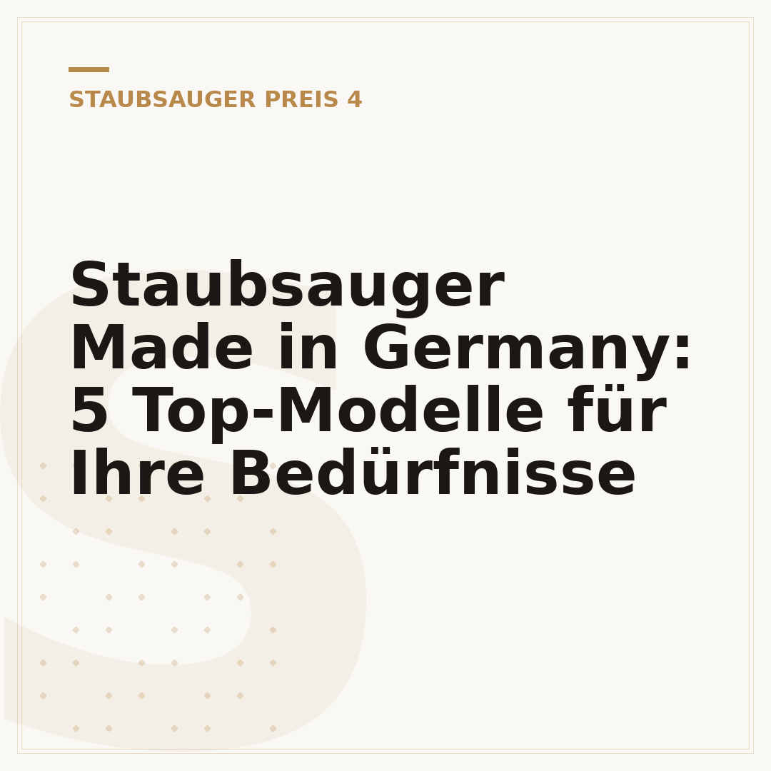 Staubsauger Made in Germany: 5 Top-Modelle für Ihre Bedürfnisse
