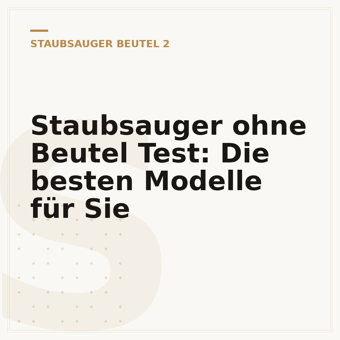 Staubsauger ohne Beutel Test: Die besten Modelle für Sie