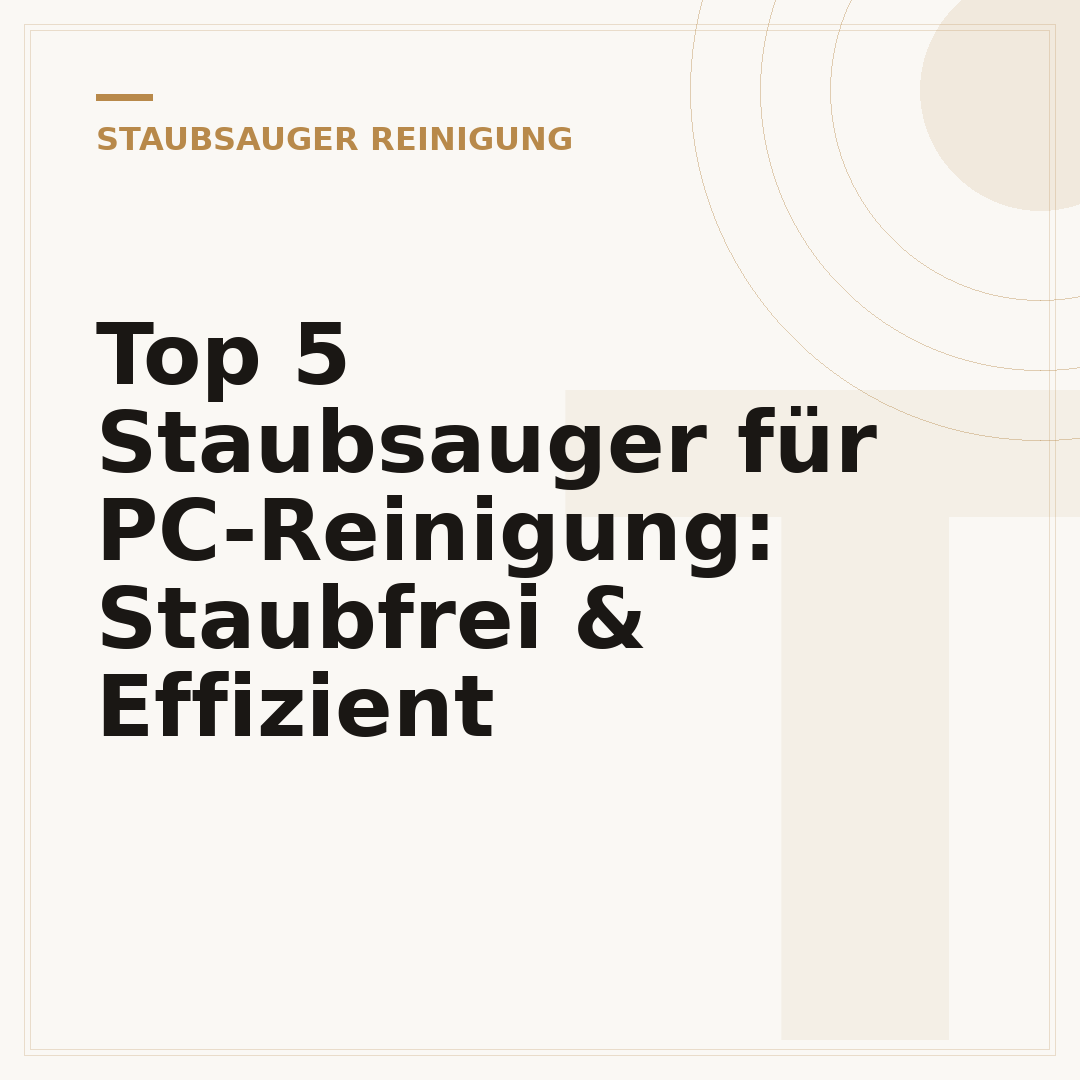 Top 5 Staubsauger für PC-Reinigung: Staubfrei & Effizient
