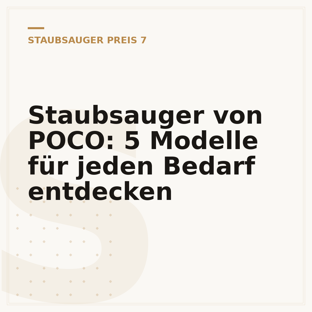 Staubsauger von POCO: 5 Modelle für jeden Bedarf entdecken